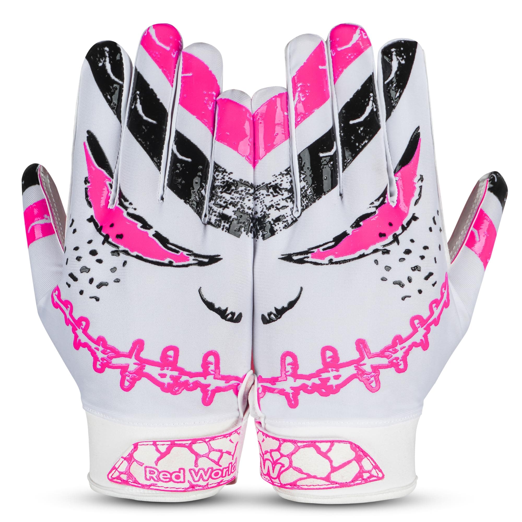 RED WORLD Football Gloves for Youth and Adult, Sticky Receiver Gloves