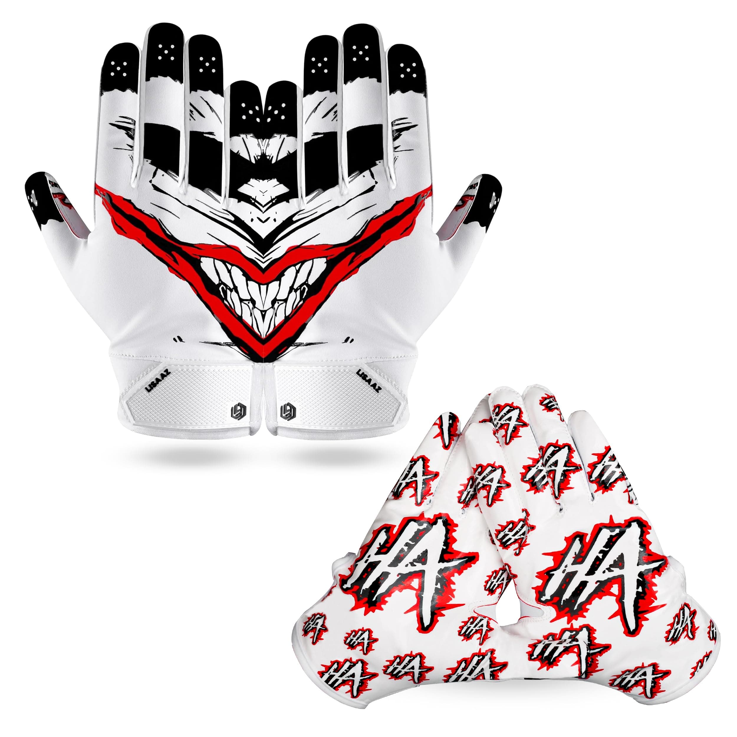 Youth and Adult Football Gloves for Enhanced Ball Feel