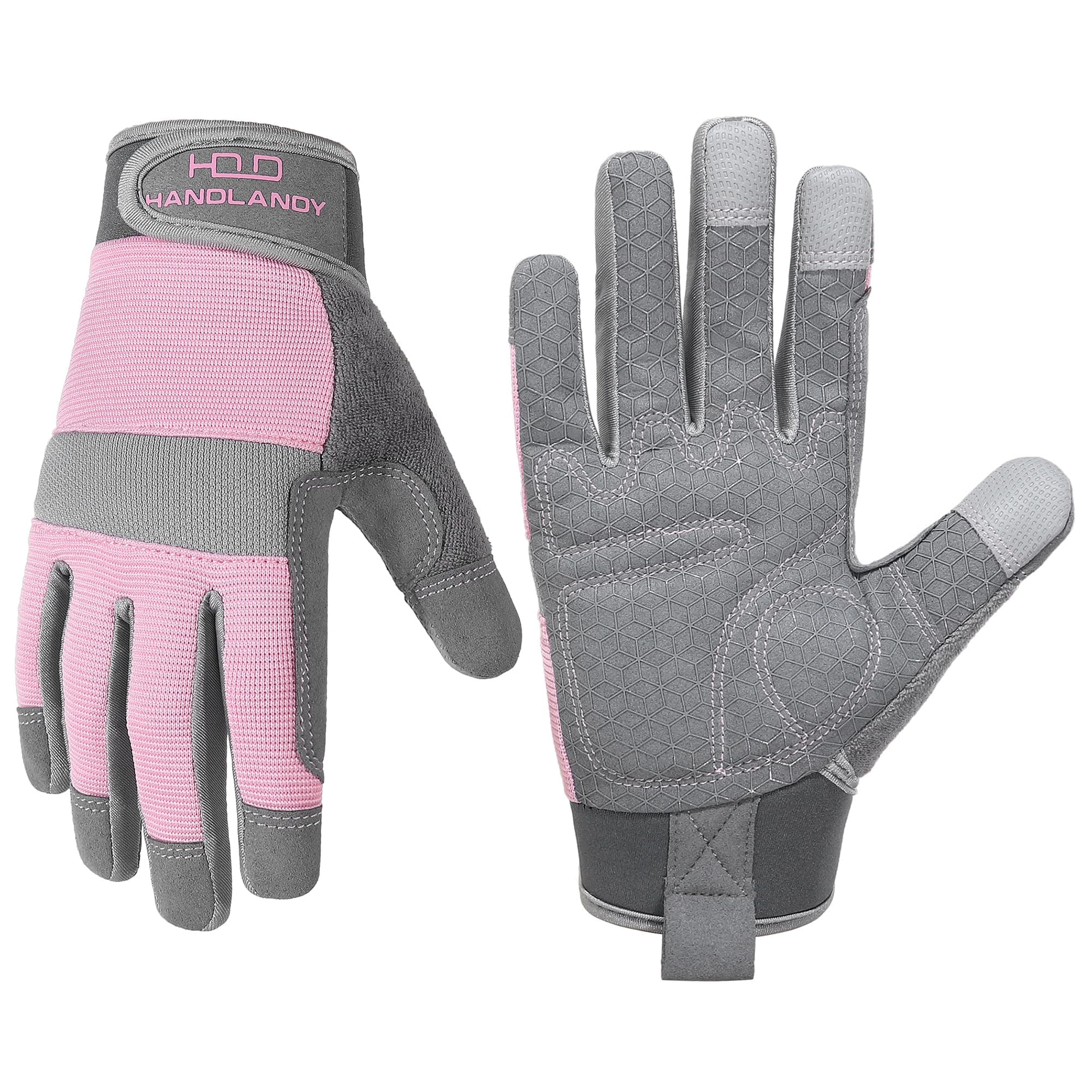HANDLANDY Women's Touch Screen Safety Work Gloves for Yardwork Gardening