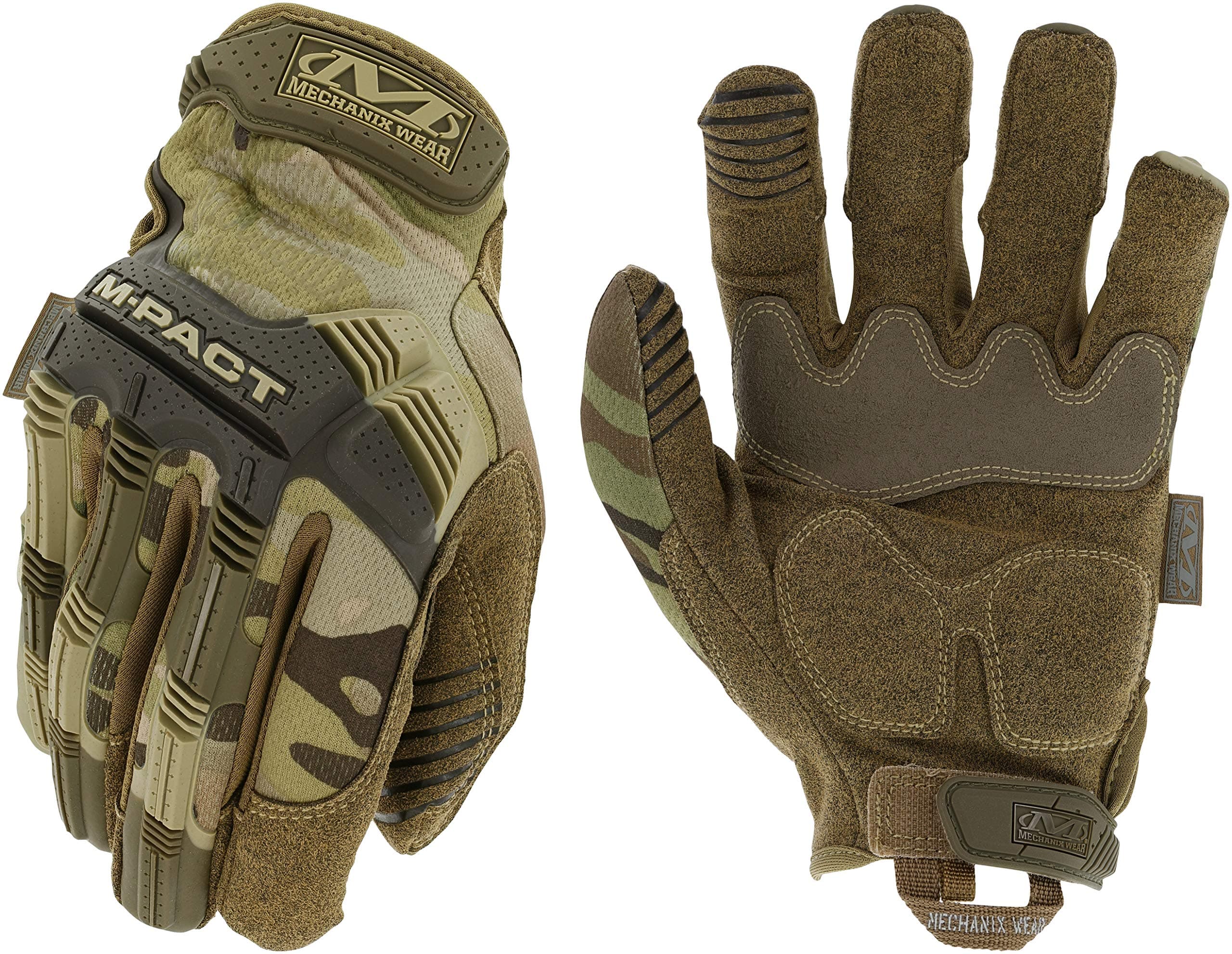 Mechanix Wear M-Pact Tactical Gloves - Men's Touchscreen Safety Work Gloves (Camouflage - Large)