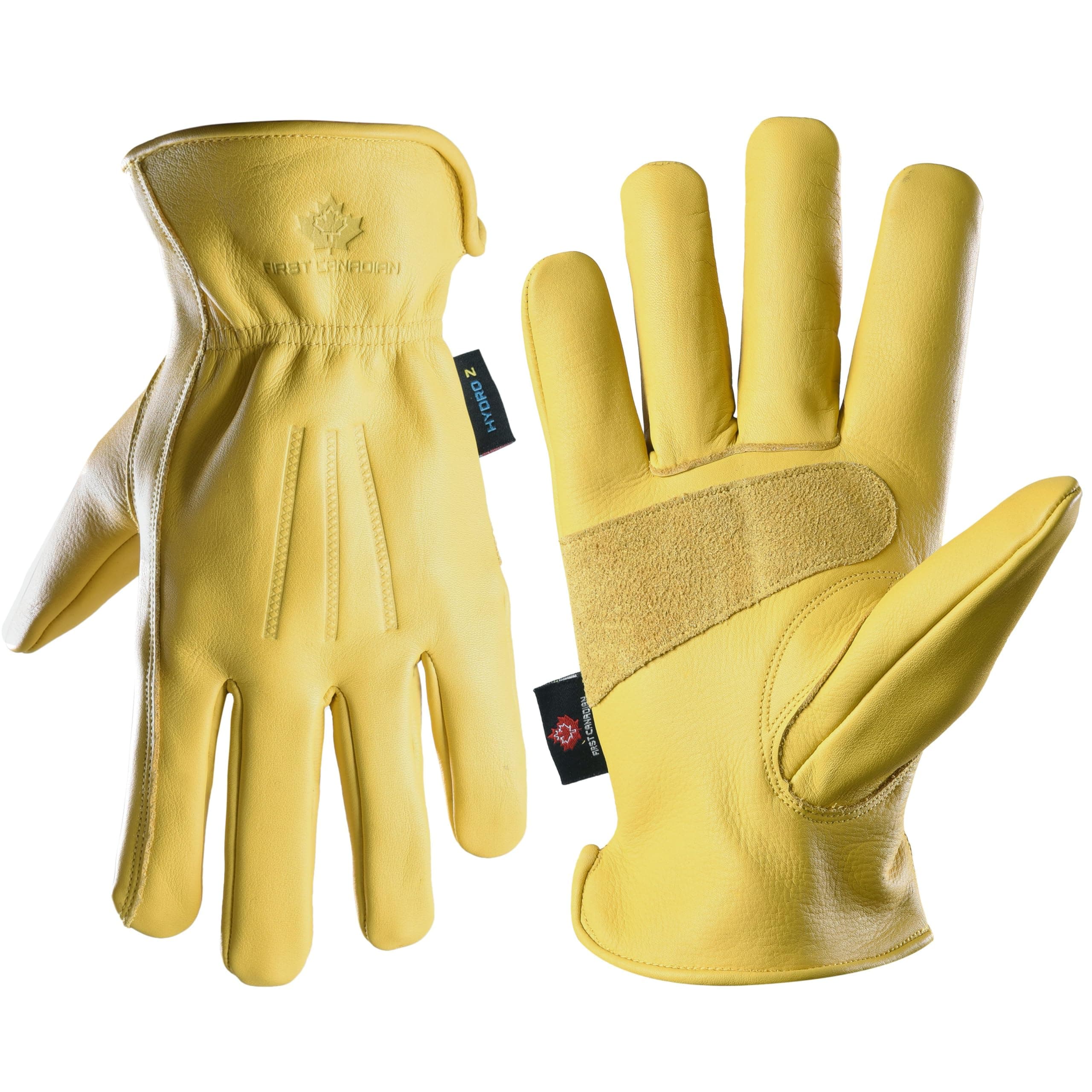 FCI Heavy Duty Cowhide Leather Safety Gloves | Waterproof (Unlined, Medium)